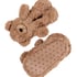 Chaussons Ours en Peluche, Beige