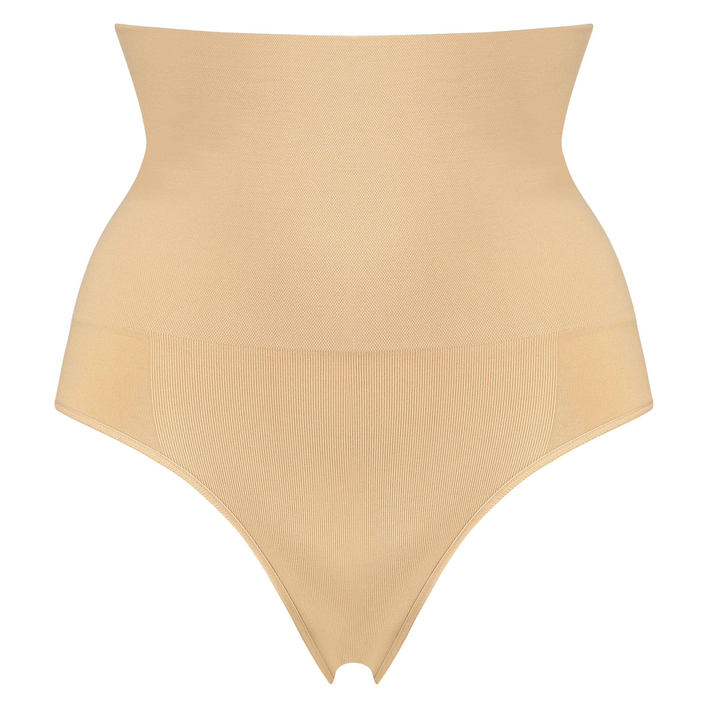 Slip raffermissant taille haute, Beige