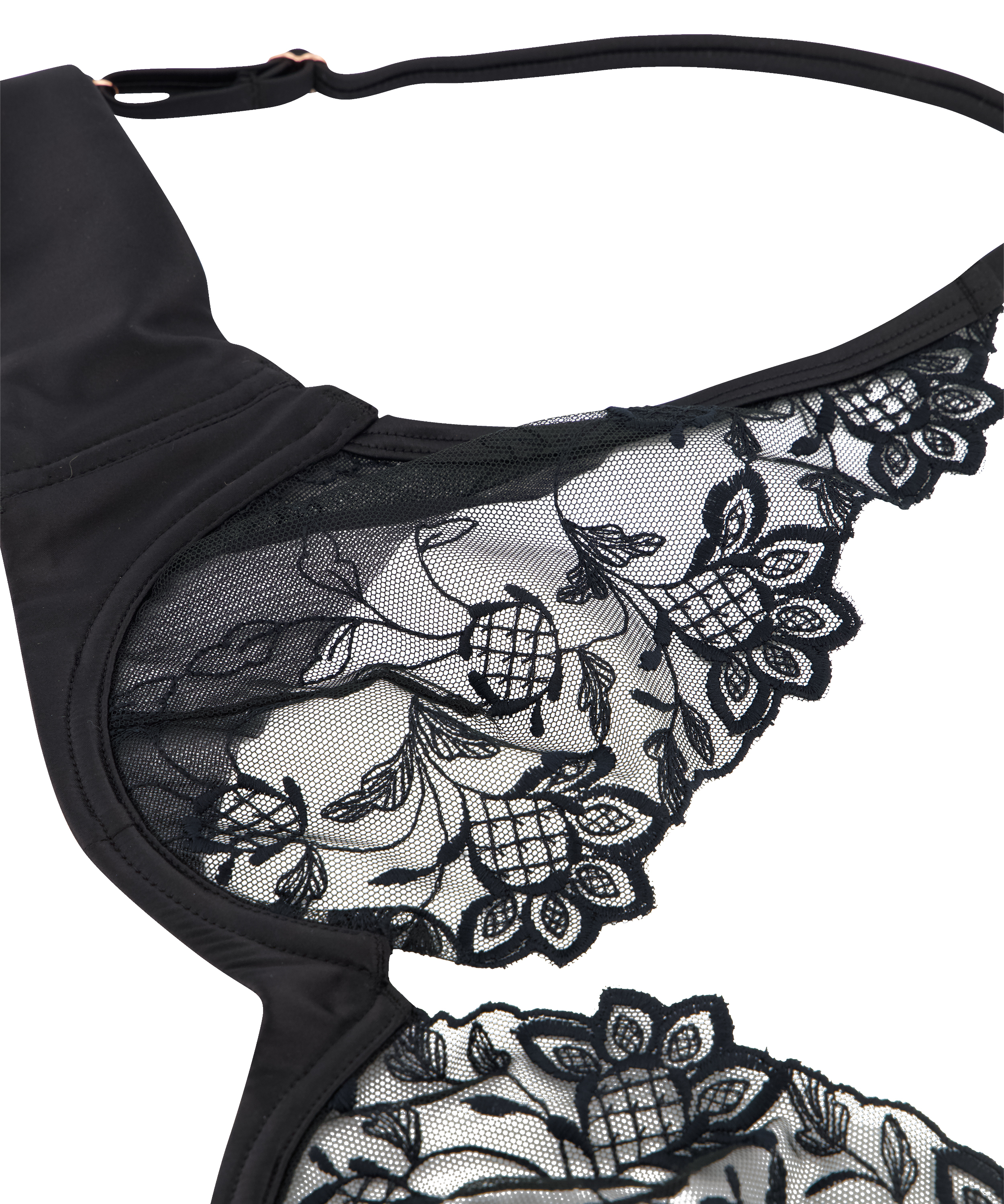 Niet-voorgevormde beugel bh Inga, Zwart, main