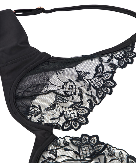 Niet-voorgevormde beugel bh Inga, Zwart