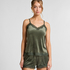 Cami top Velours Lace, Groen