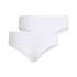 Lot de 2 slips br&eacute;siliens Angie, Blanc