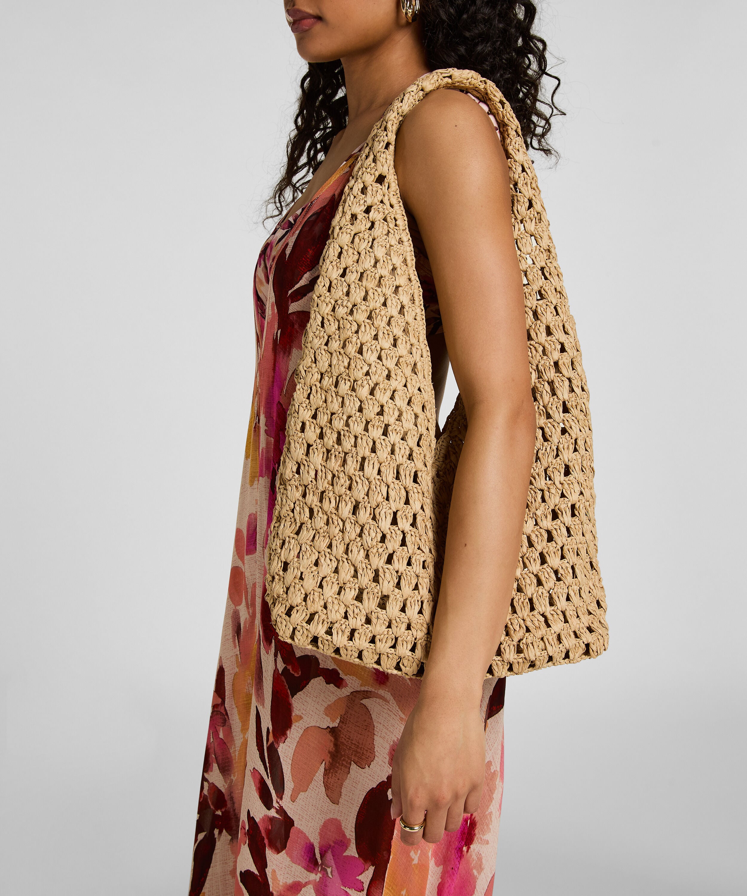 Sac de Plage Raphia, Beige