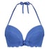 Haut de bikini préformé à armatures Scallop, Bleu