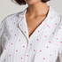 Jacquard Pyjamashirt met Lange Mouwen, Wit