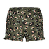 Shorts Jersey Leopard Ruffle, Groen