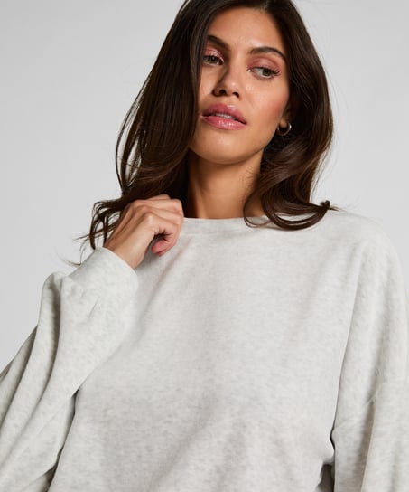 Haut en velours, Gris