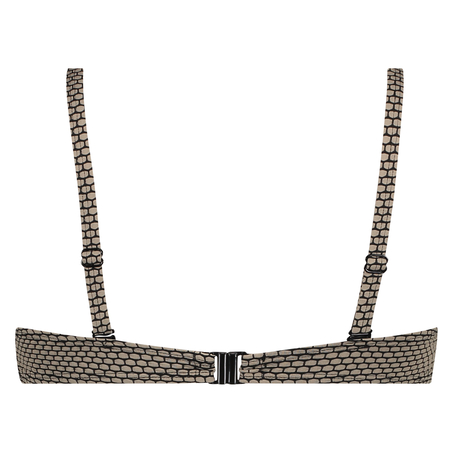 Haut de bikini bandeau Fango, Brun