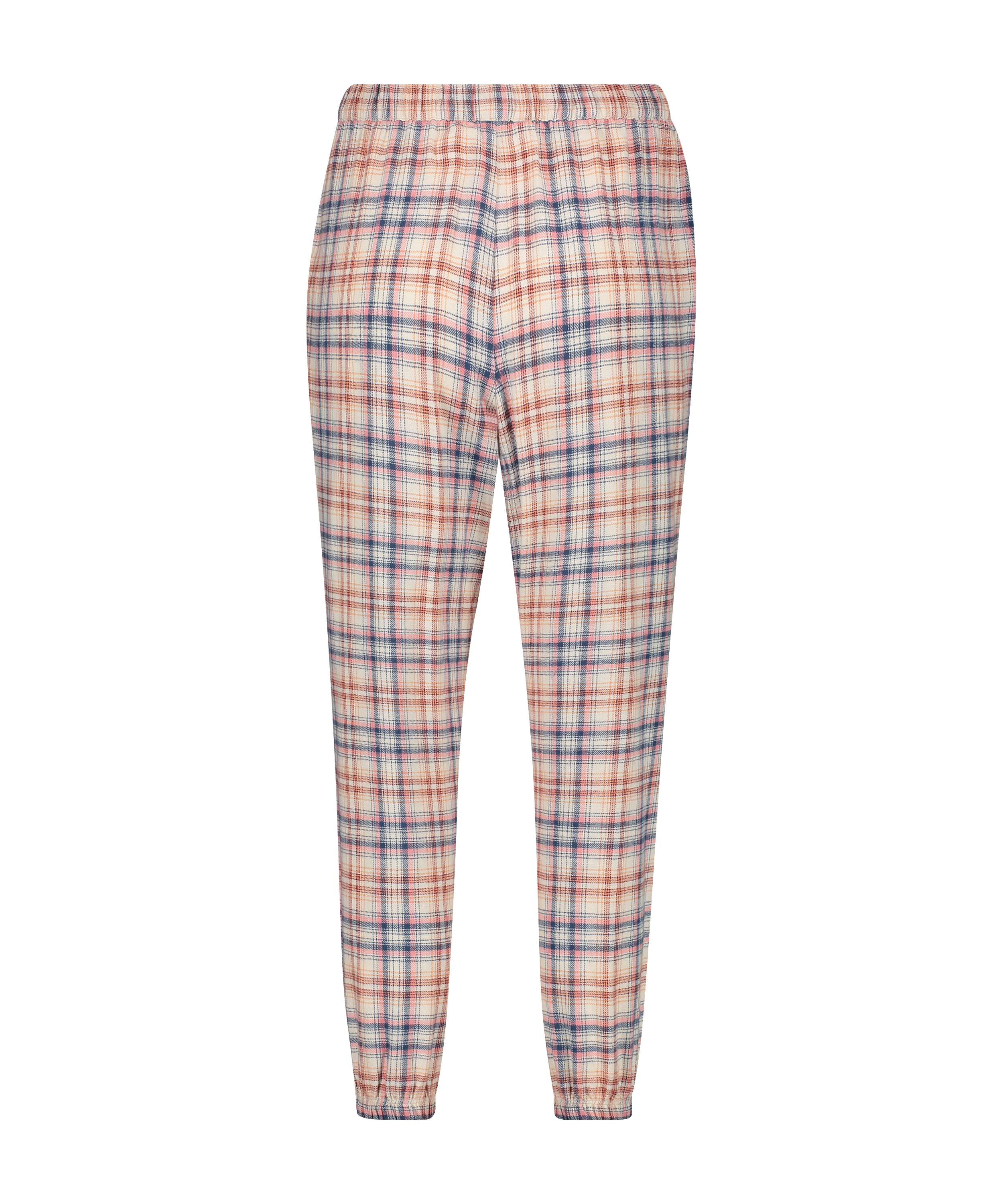 Petite Pyjamabroek Twill Check, Beige, main