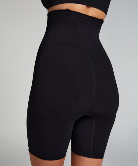 Naadloze corrigerende Thigh Slimmer, Zwart