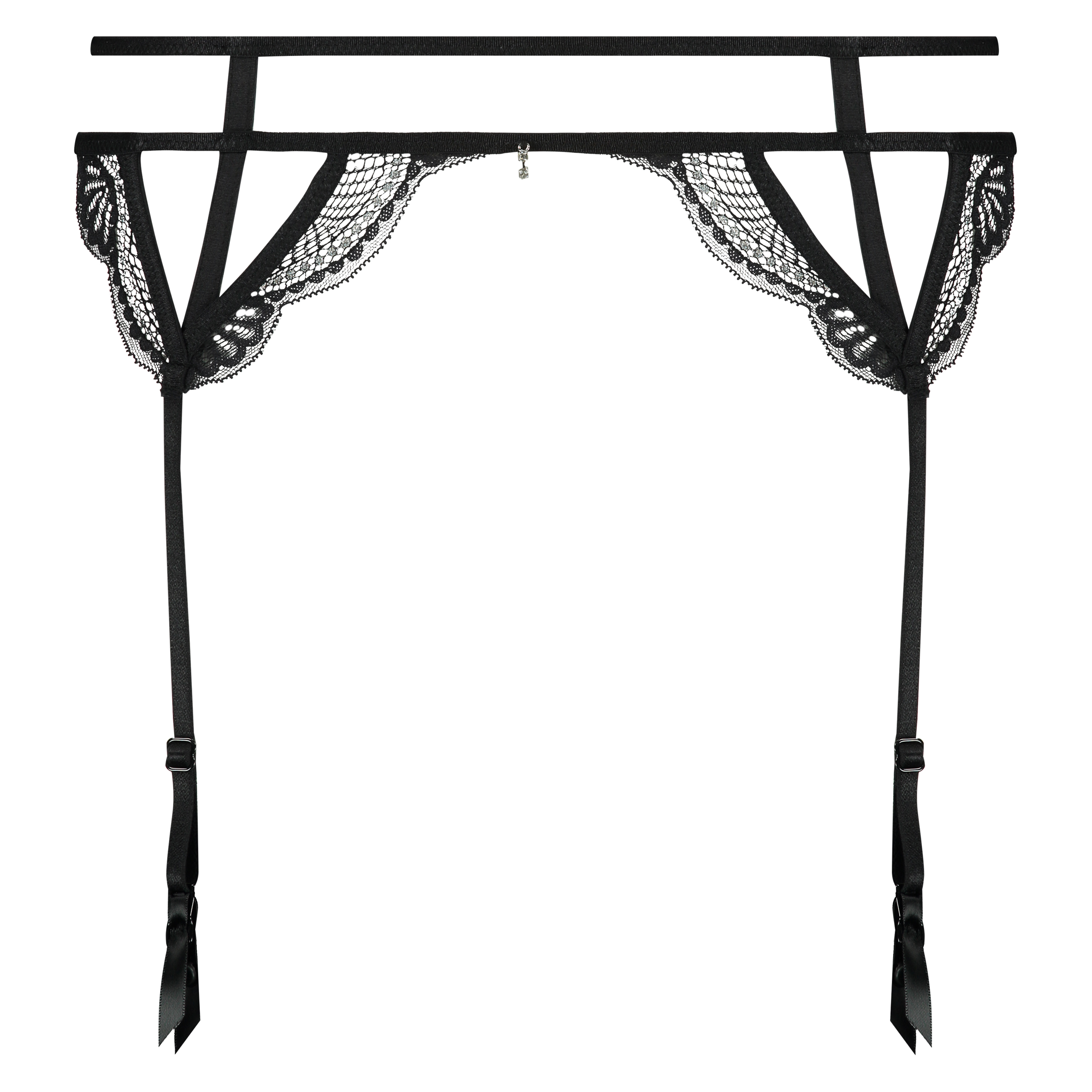 Porte-jarretelles Ziggy, Noir, main