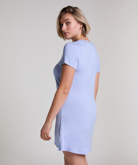 Nightshirt Jersey, Blauw