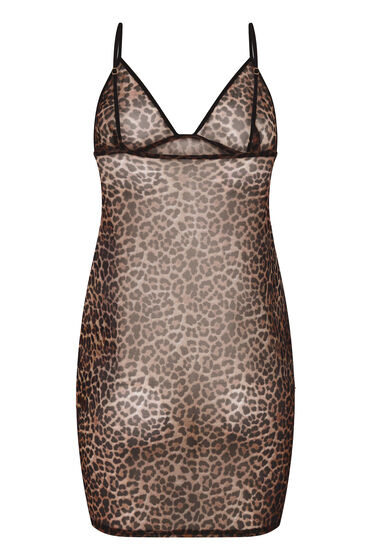Hunkemöller Slipdress Leopard Zwart, foto 2