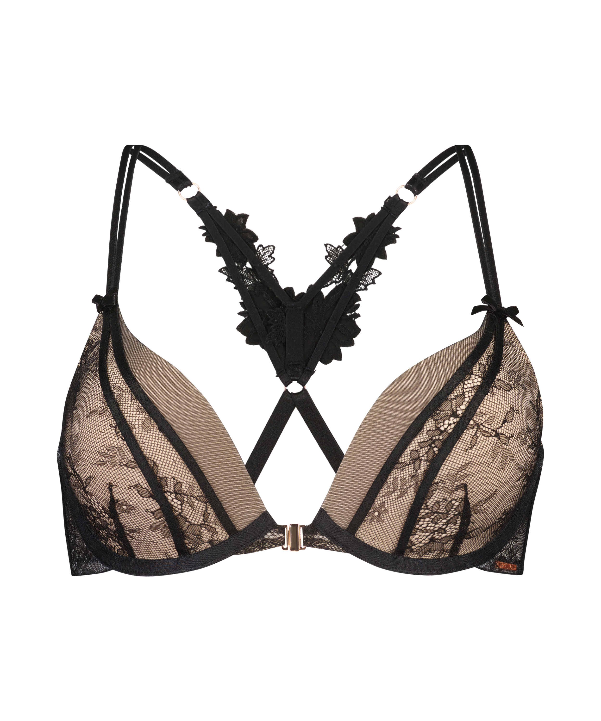 Voorgevormde push-up beugel bh Kelsey Lucy Hale, Zwart, main