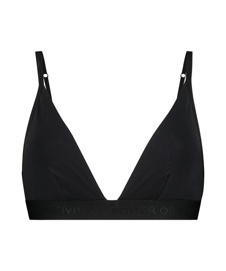 Triangle bralette Cutie, Zwart