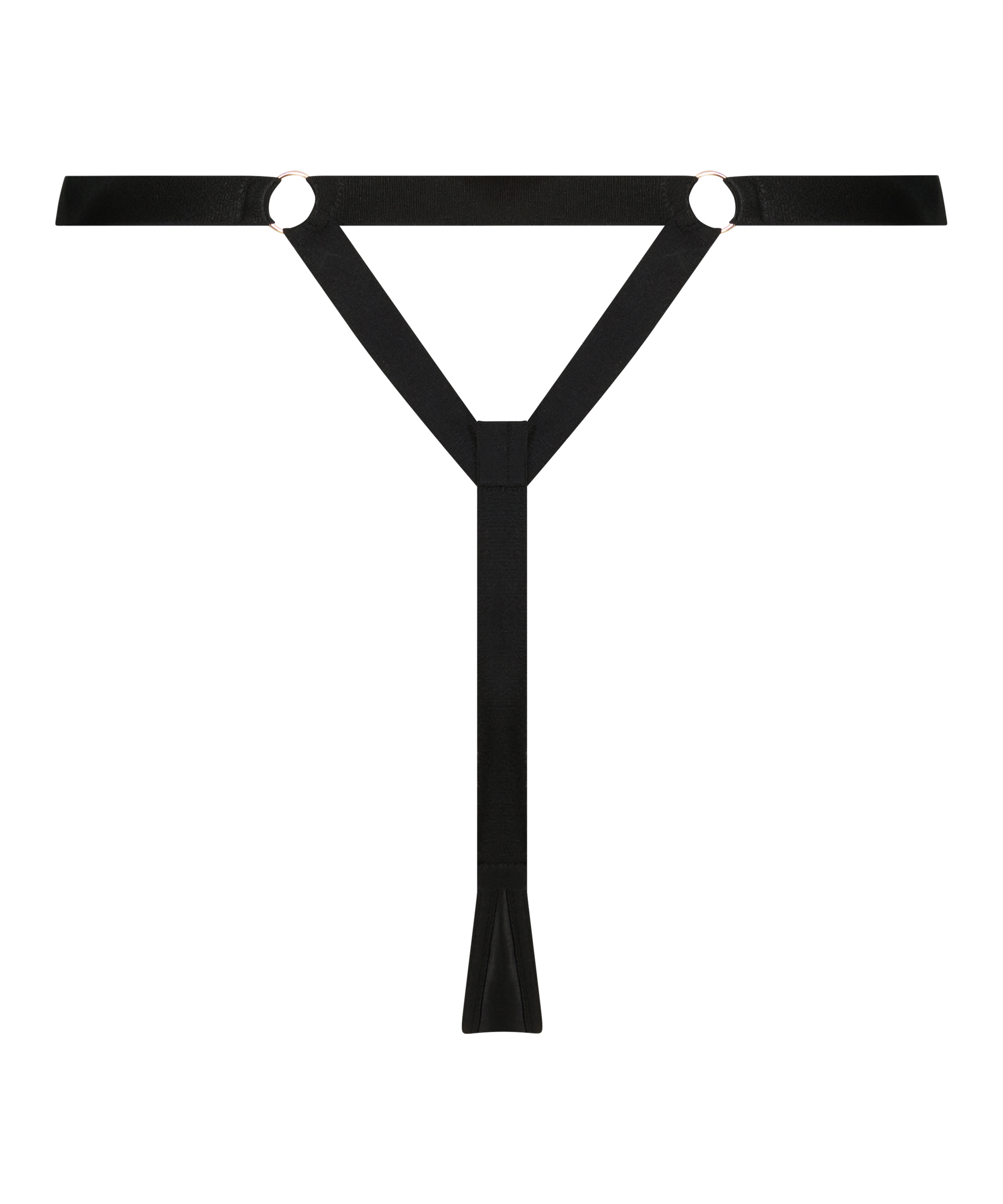 Hoog uitgesneden string Tara, Zwart, main