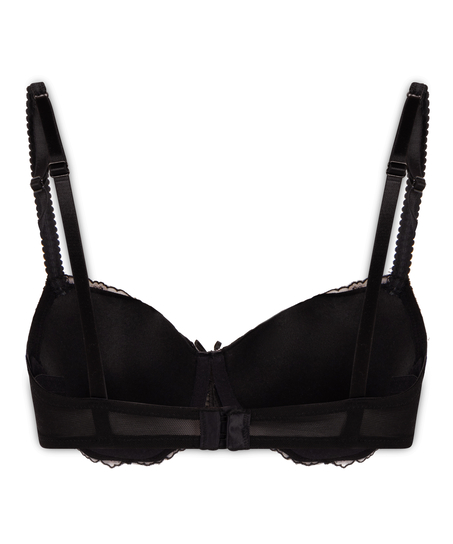 Soutien-gorge &agrave; armatures rembourr&eacute; Chloe, Noir
