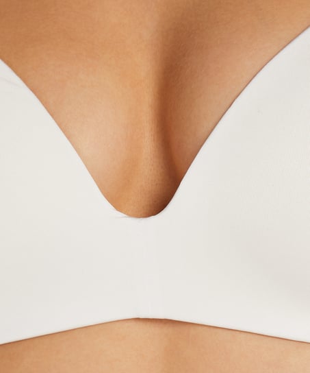 Soutien-gorge sans armatures pr&eacute;form&eacute; Mona, Blanc