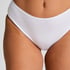 Culotte br&eacute;silienne jambe haute coton, Blanc