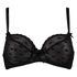 Non-padded underwired bra Elle, Noir