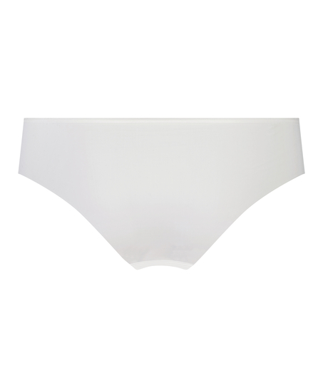Slip brésilien invisible Stripe mesh, Blanc
