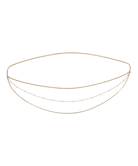Heupketting Pearl, Geel