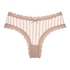 Slip br&eacute;silien V-shape mesh, Beige