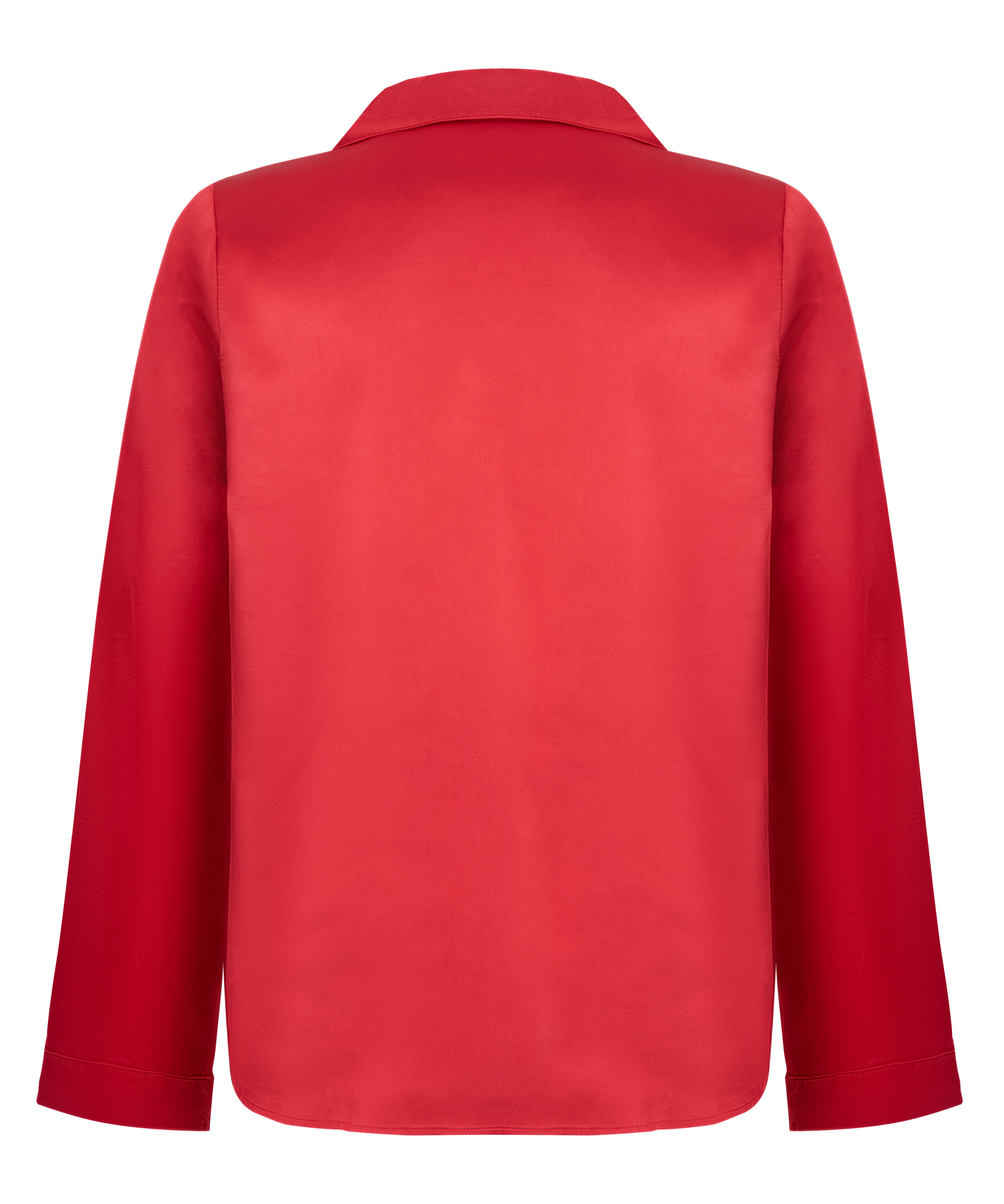 Jacket lange mouwen Satijn, Rood, main