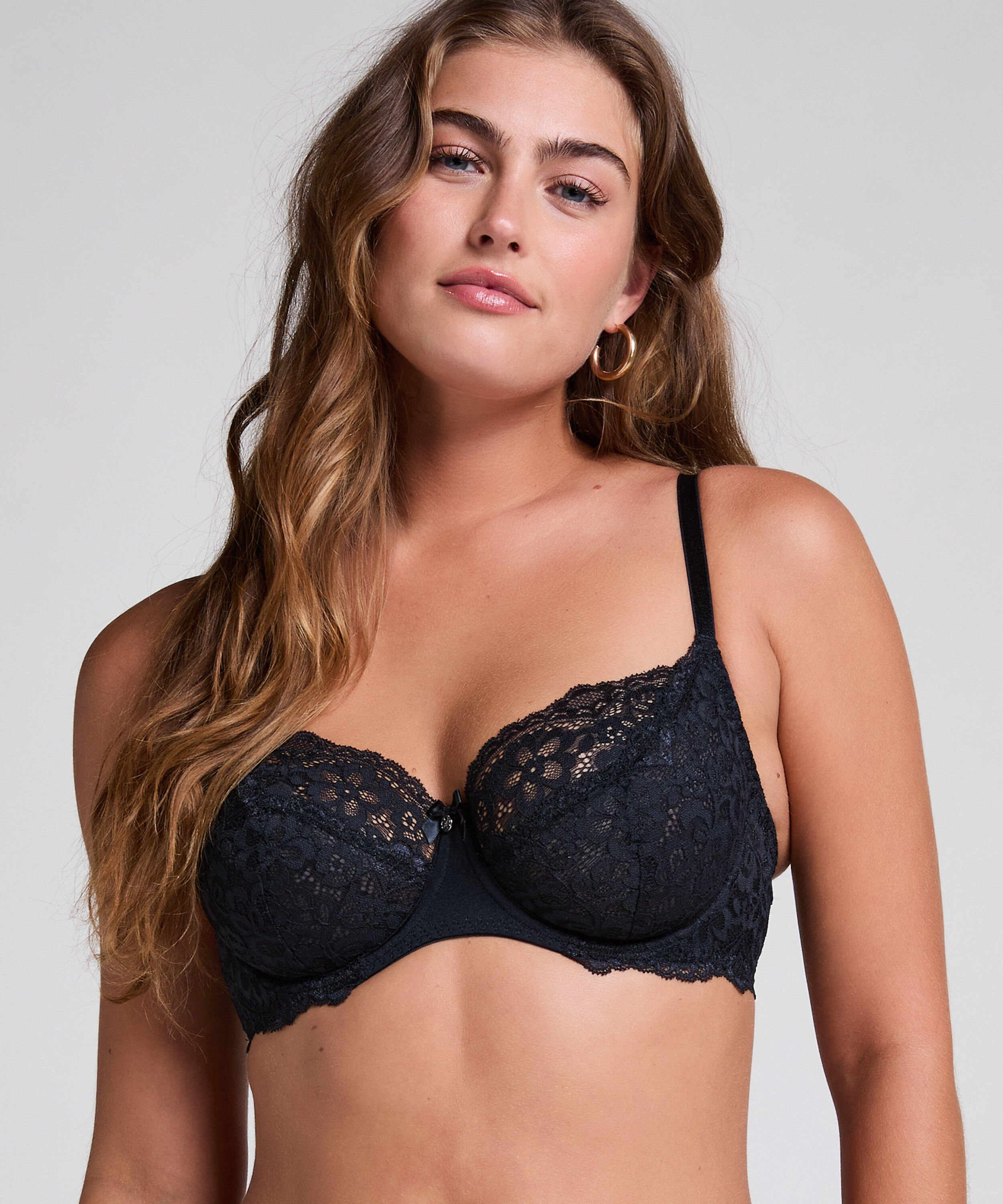 Soutien-gorge &agrave; armatures non-pr&eacute;form&eacute; Marine, Noir