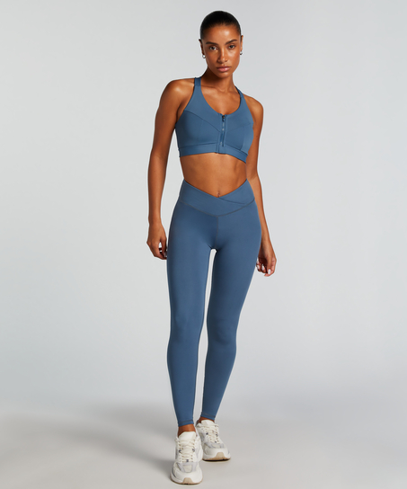 HKMX sportlegging met hoge taille, Blauw