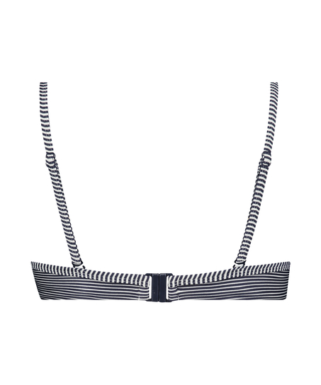 Haut de bikini à armatures non-préformé Ruffle, Bleu