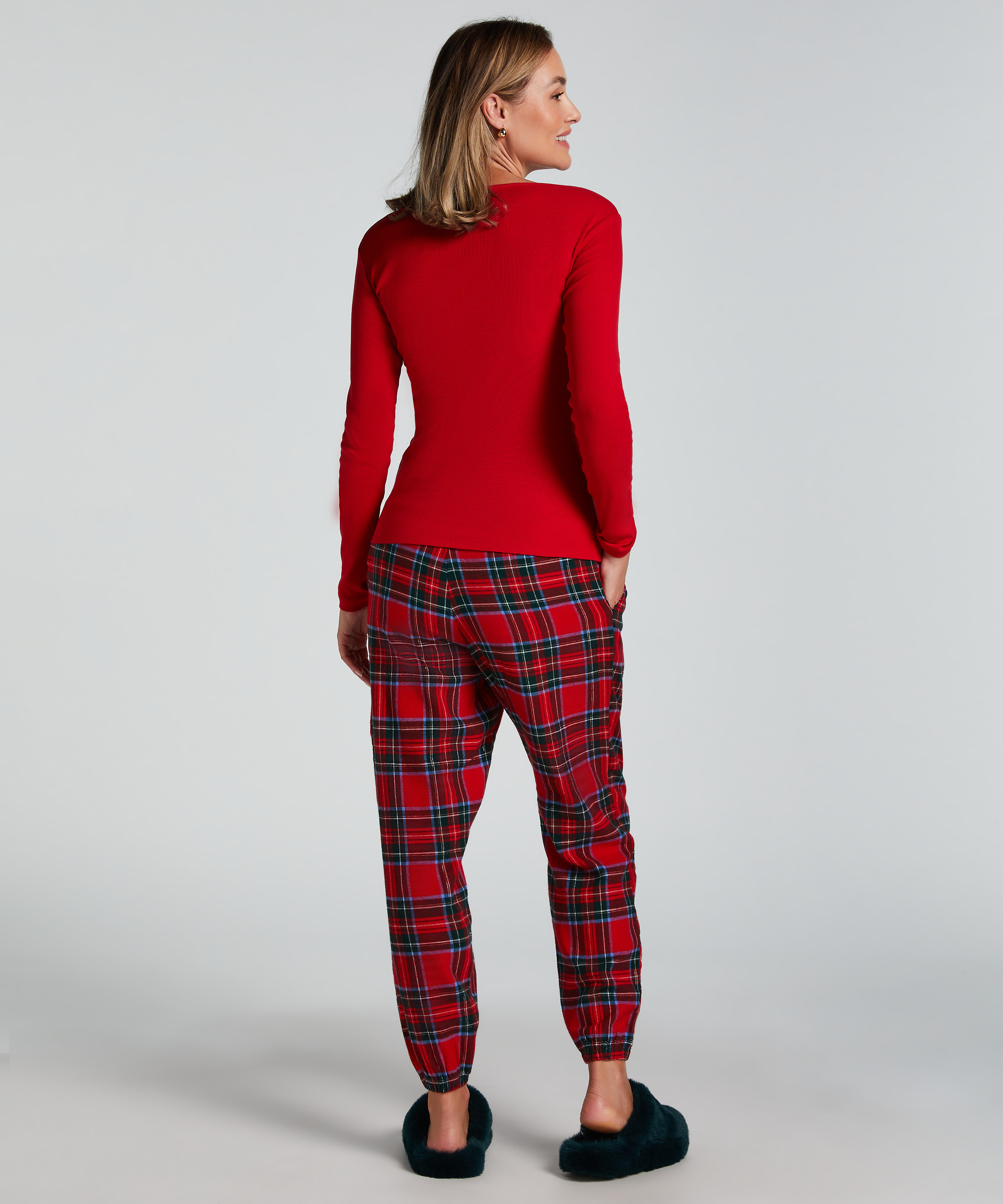 Pantalon de Pyjama Flanel, Rouge, main