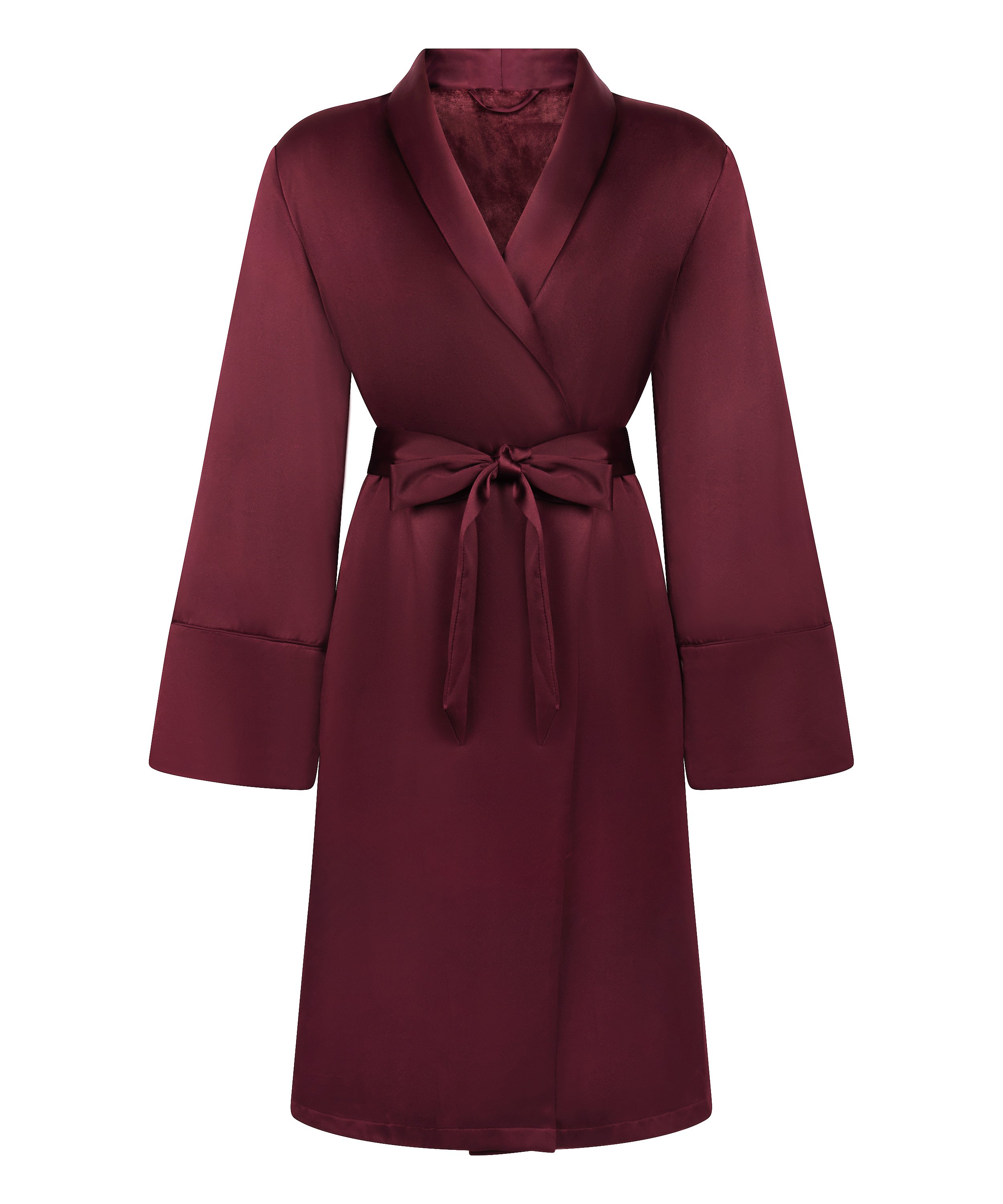 Badjas Satin Fleece, Rood, main