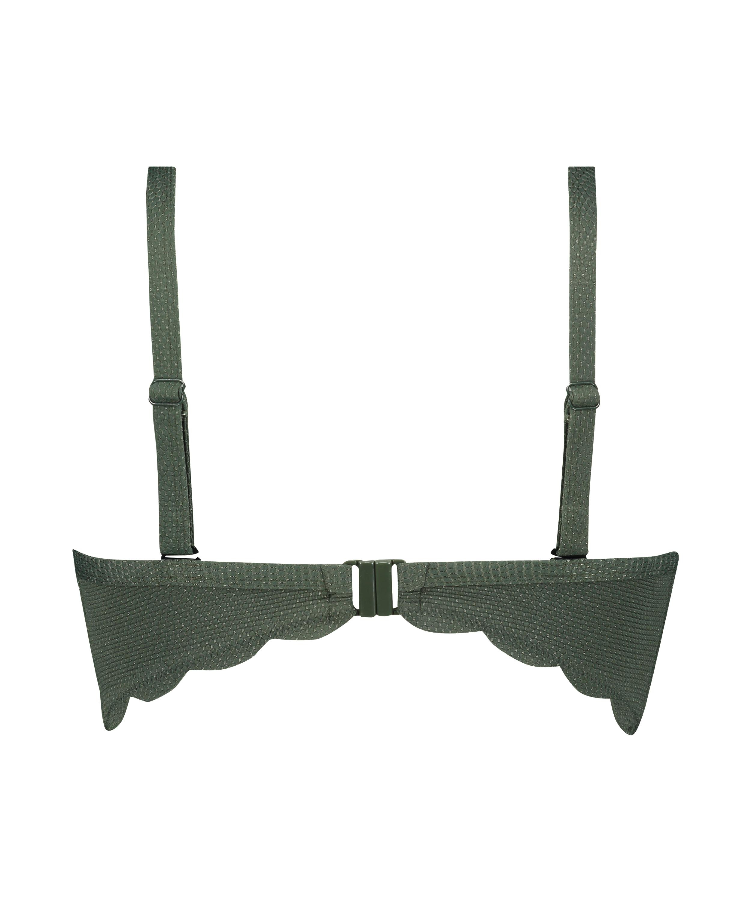 Voorgevormde beugel bikinitop Scallop Glam, Groen, main