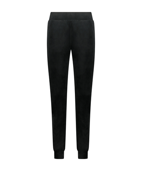 Petite Joggingbroek Velours, Zwart