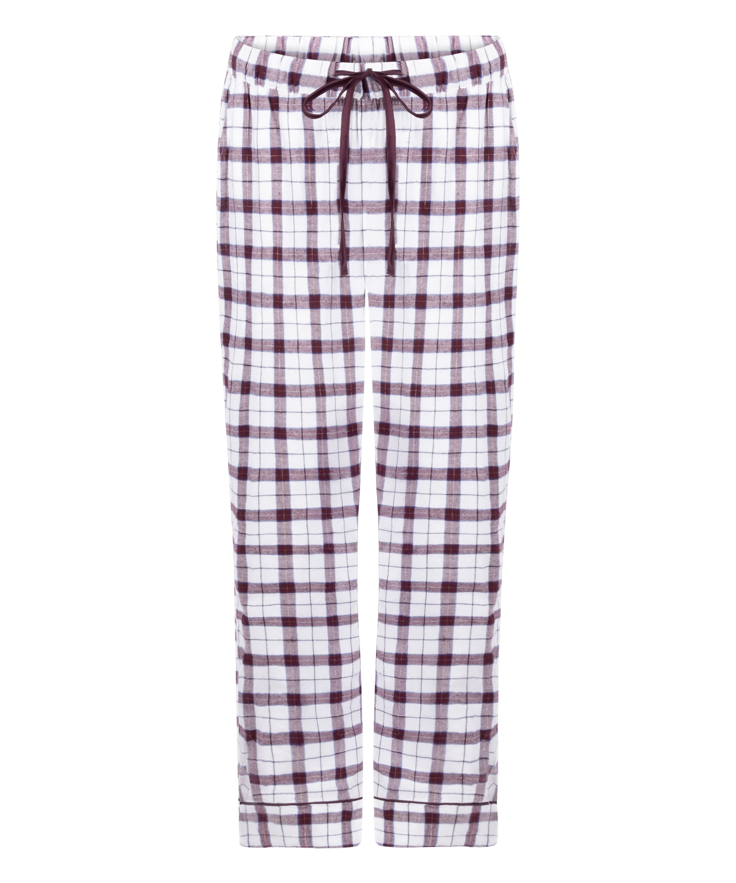 Pyjamabroek Flannel, Wit, main