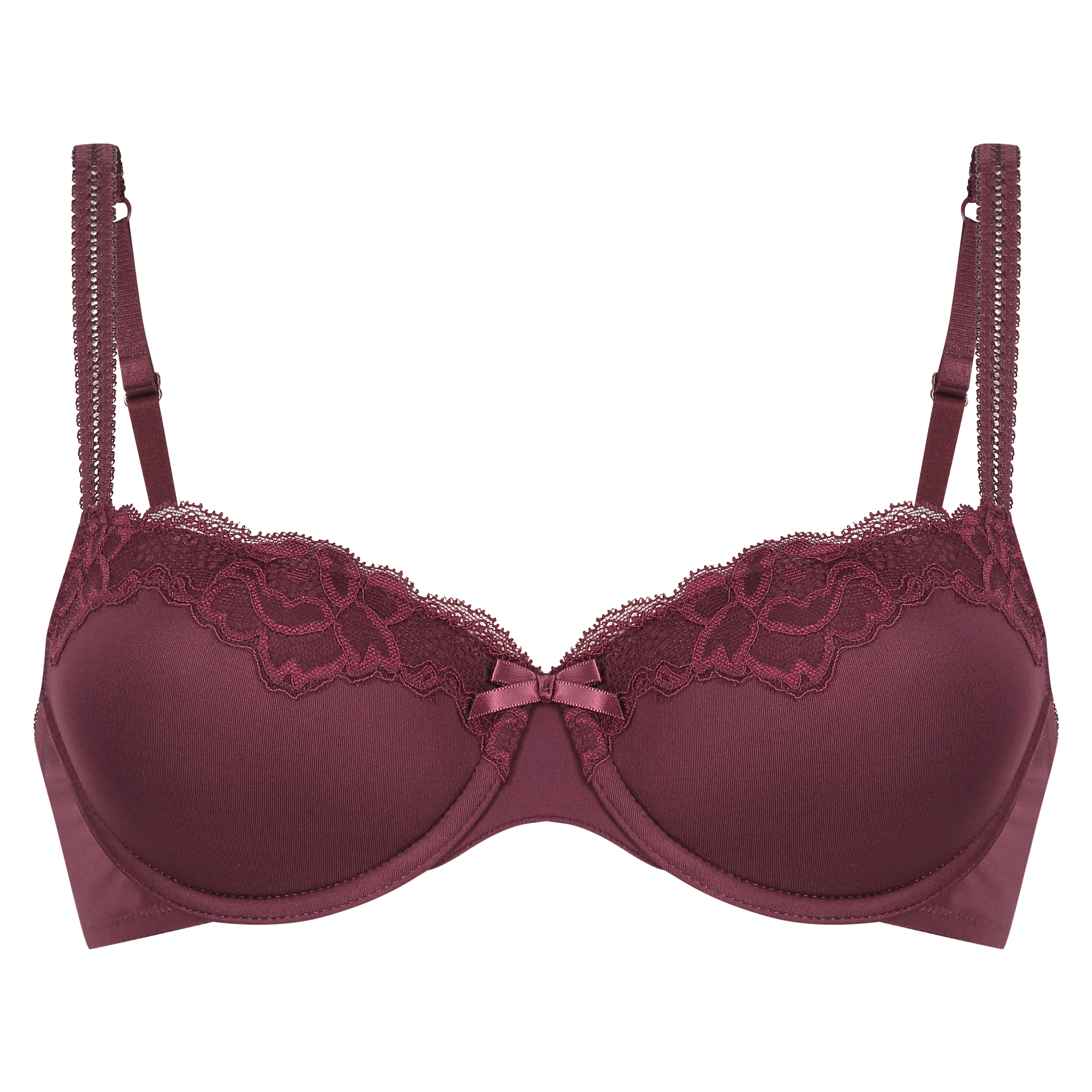Soutien-gorge &agrave; armatures pr&eacute;form&eacute; Secret Lace, Rouge, main