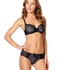 Non-padded underwired bra Elle, Noir