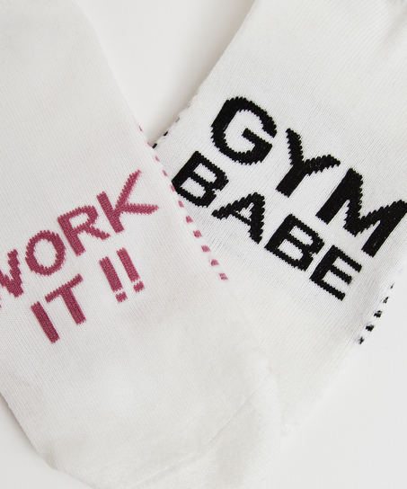 HKMX 2 paar Performance sokken, Wit