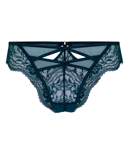 Brazilian met open kruis Amel, Blauw