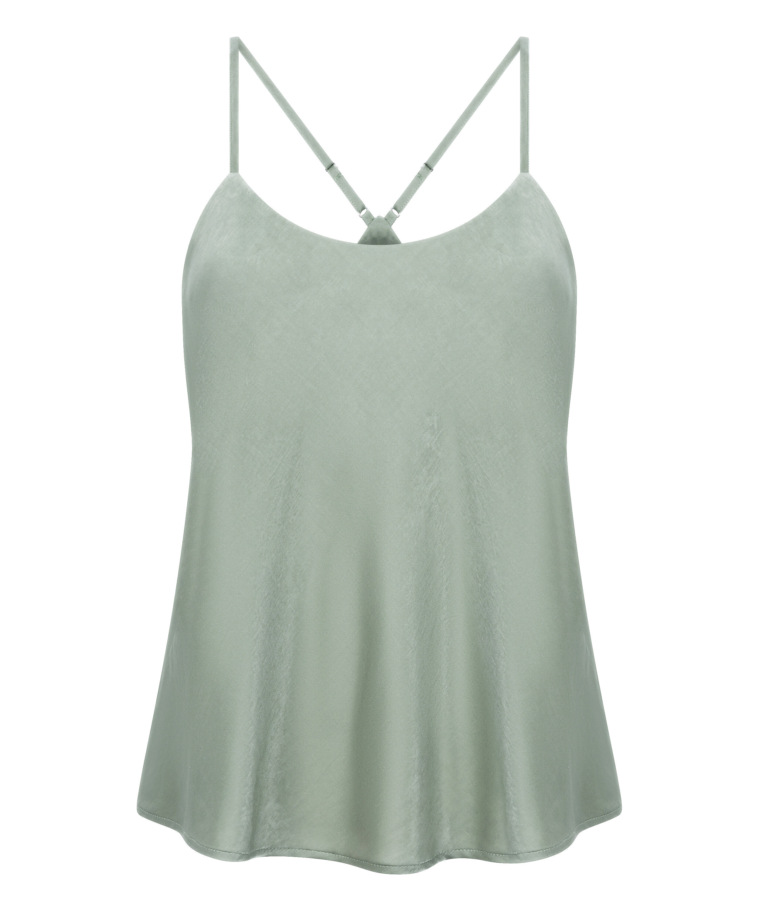 Cami top Satin Ayla, Groen