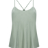 Cami top Satin Ayla, Groen