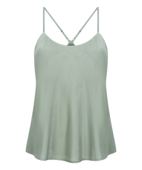 Cami top Satin Ayla, Groen