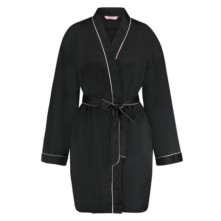 Kimono Satin, Zwart