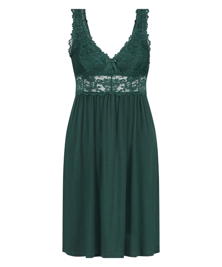 Slipdress Nora Lace, Groen