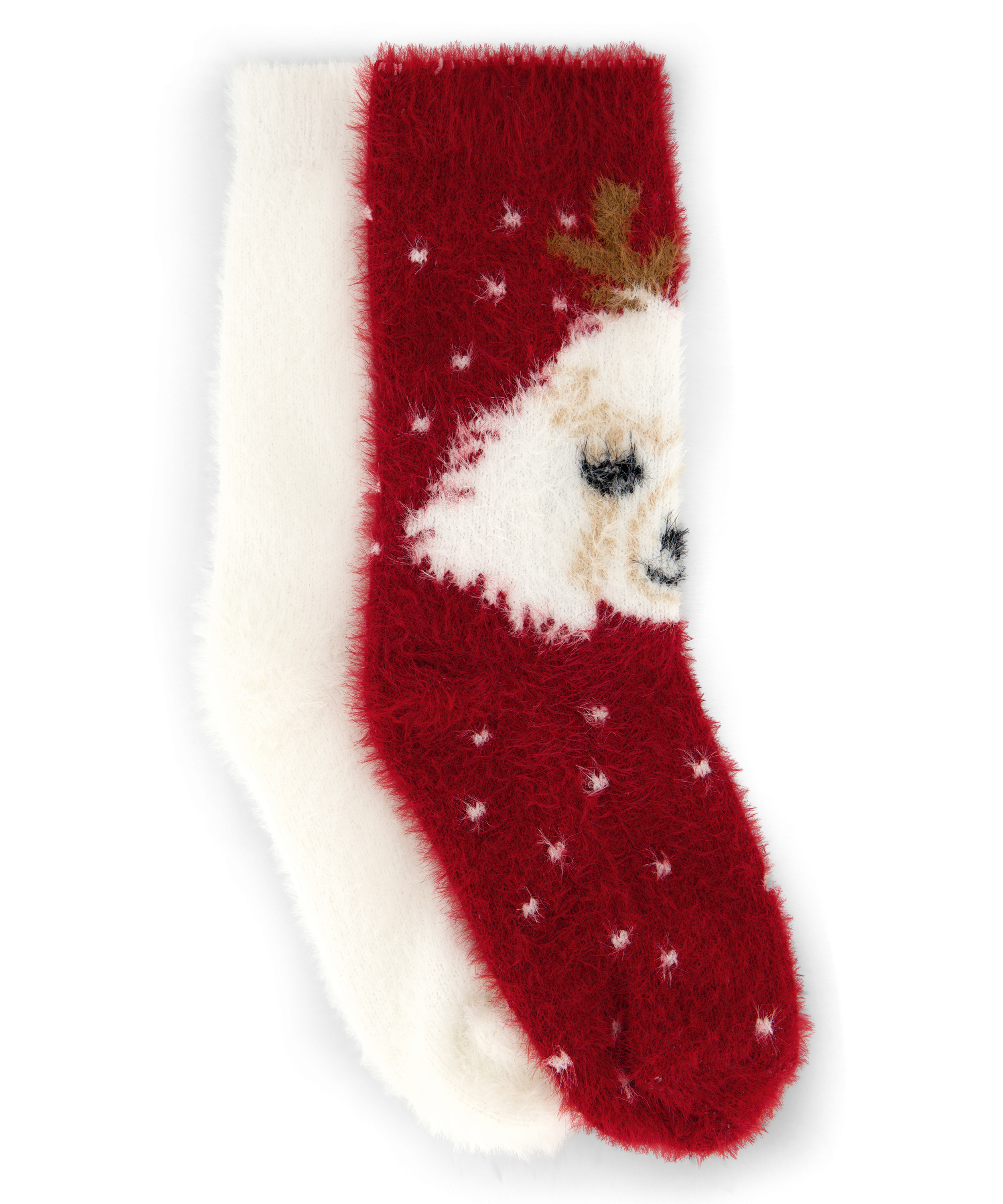 2 paar sokken Cosy, Rood, main