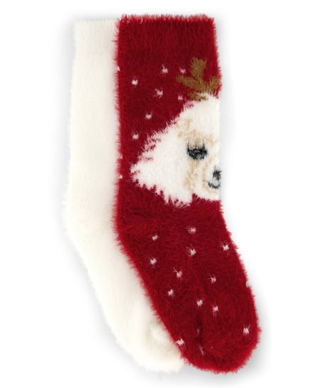 2 paar sokken Cosy, Rood