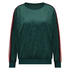 Top Velours Stripe, Groen