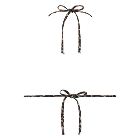 Triangle bikinitop mini Leopard, Bruin