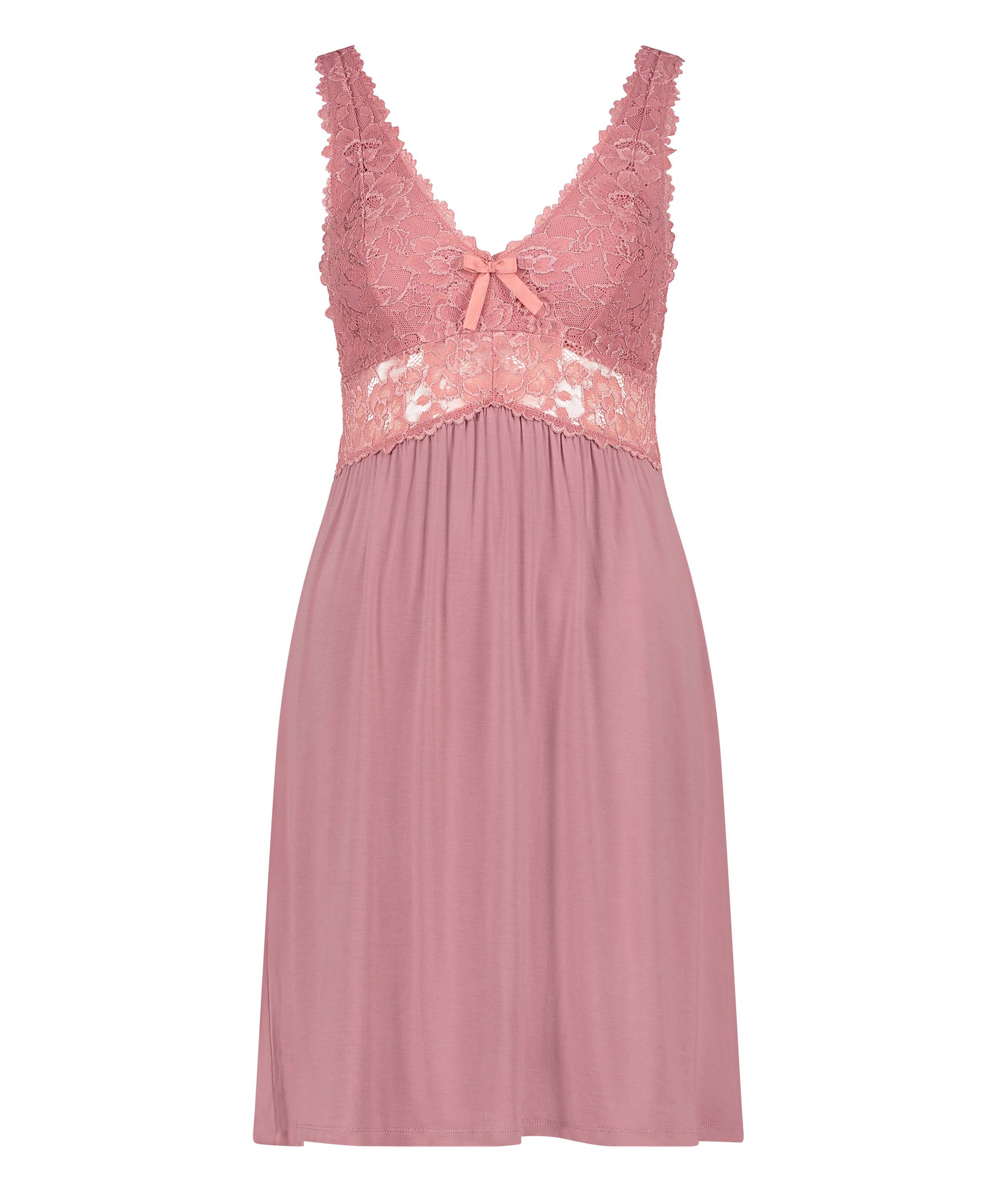 Slipdress Nora Lace, Roze, main